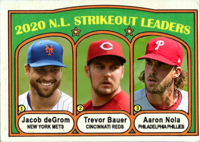 1972 Jacob deGrom (2020 N.L. Strikeout Leaders)