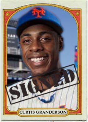 1972 Curtis Granderson ( Free Agent Signing Card)