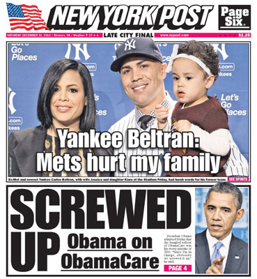Yankee Beltran: Mets hurt my family