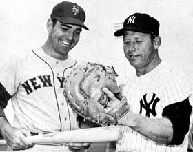 Ed Kranepool and Mickey Mantle