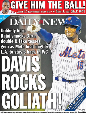 DAVIS ROCKS GOLIATH!