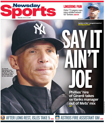 SAY IT AIN'T JOE