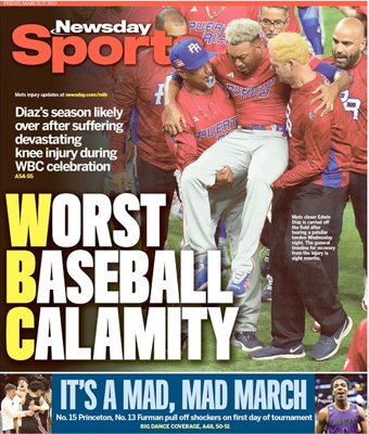 WORST BASEBALL CALAMITY