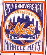 New York Mets 25th Anniversary Commemorative Patch